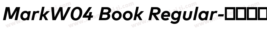 MarkW04 Book Regular字体转换
